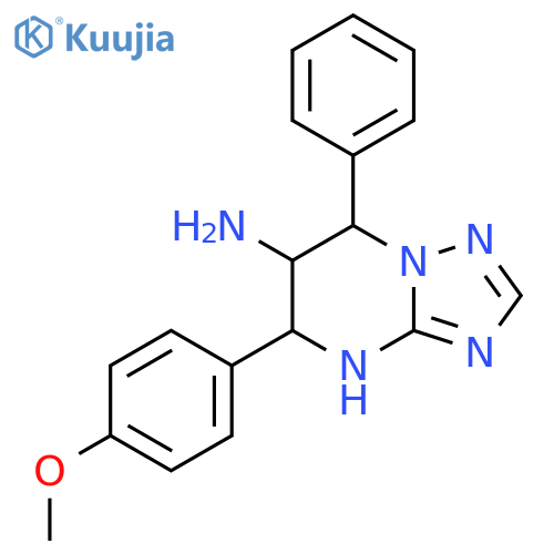5-(4-Methoxyphenyl)-7-phenyl-4,5,6,7-tetrahydro-1,2,4triazolo1,5-apyrimidin-6-amine structure