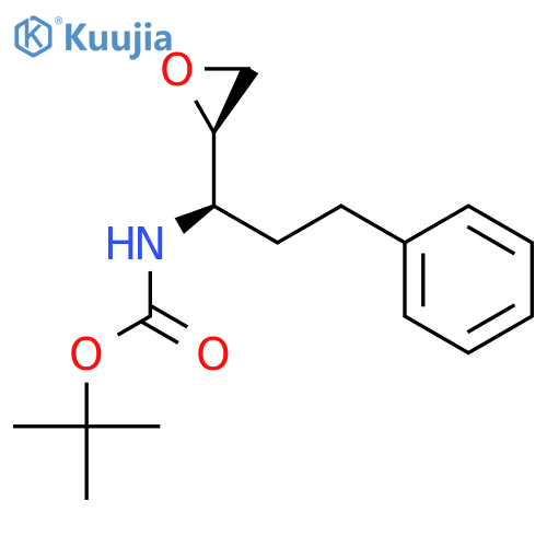 tert-Butyl ((R)-1-((R)-oxiran-2-yl)-3-phenylpropyl)carbamate structure