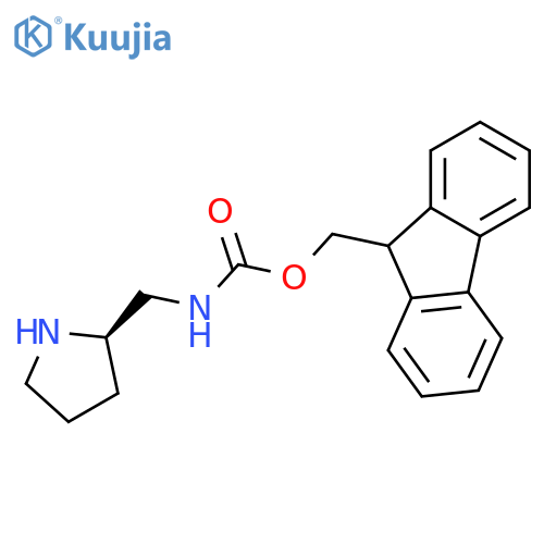 (R)-(9H-Fluoren-9-yl)methyl (pyrrolidin-2-ylmethyl)carbamate structure