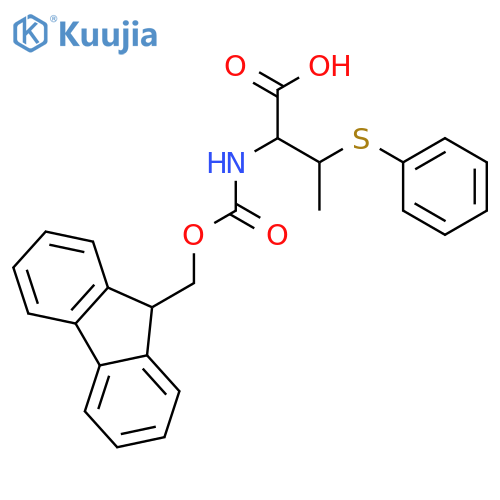Fmoc-(2R,3S)-2-amino-3-(phenylthio)-butanoic Acid structure