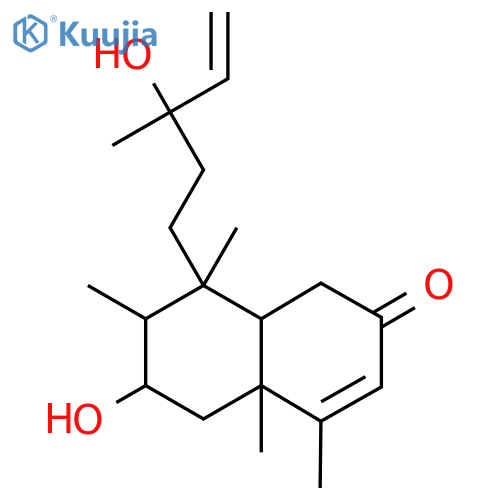 6-hydroxy-8-(3-hydroxy-3-methylpent-4-enyl)-4,4a,7,8-tetramethyl-5,6,7,8a-tetrahydro-1H-naphthalen-2-one structure