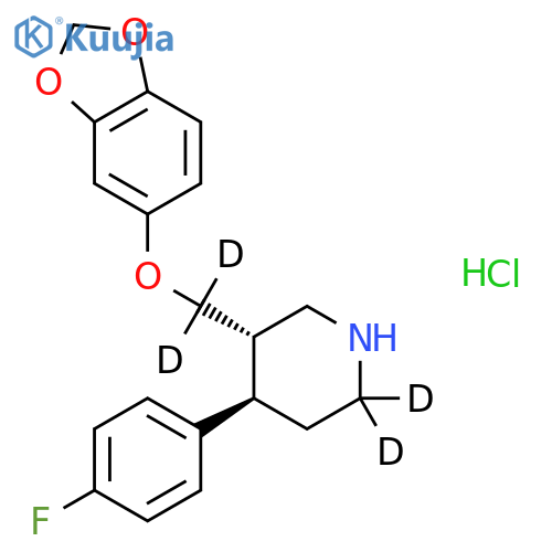 rac trans-Paroxetine-d4 Hydrochloride structure