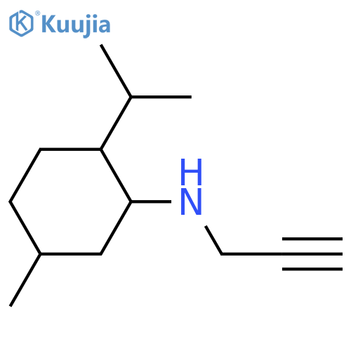 Cyclohexanamine, 5-methyl-2-(1-methylethyl)-N-2-propyn-1-yl- structure