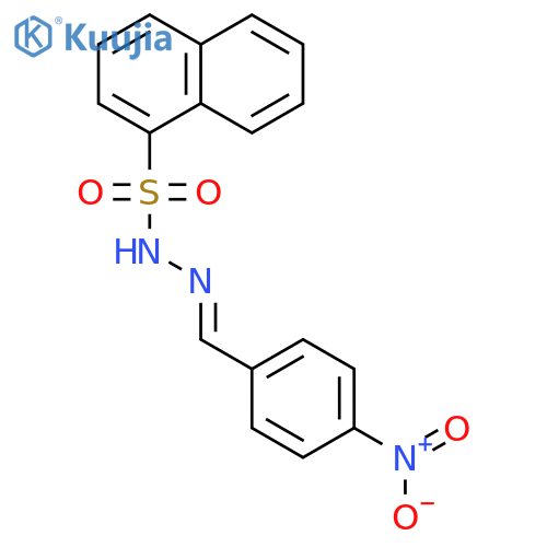 1-Naphthalenesulfonic acid, [(4-nitrophenyl)methylene]hydrazide structure