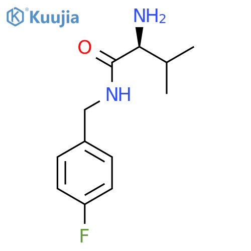(S)-2-Amino-N-(4-fluoro-benzyl)-3-methyl-butyramide structure