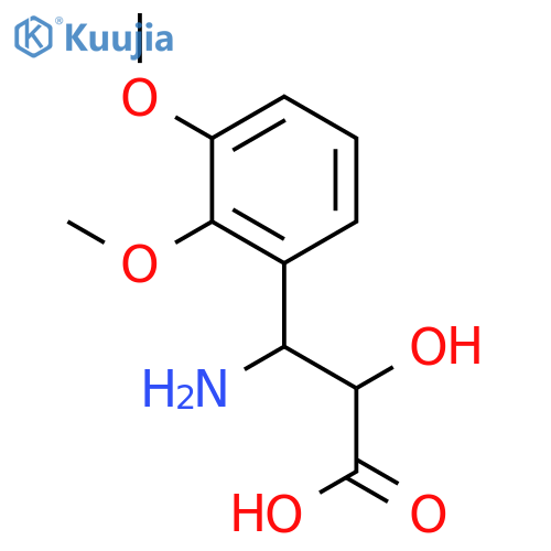 (2R,3R)-3-Amino-3-(2,3-dimethoxyphenyl)-2-hydroxypropanoic acid structure