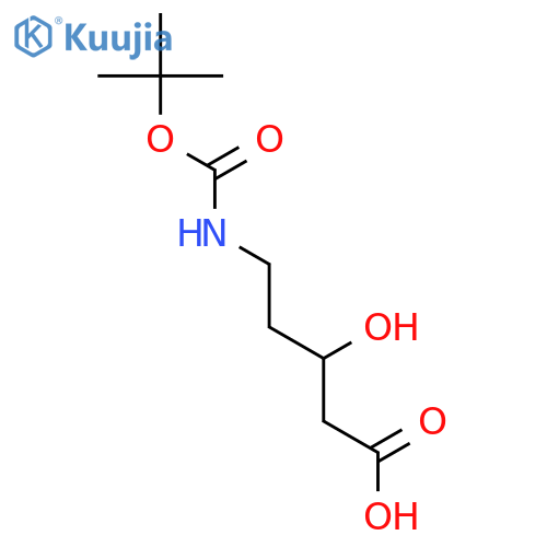 (R)-5-N-Boc-amino-3-hydroxyl-pentanioc Acid structure