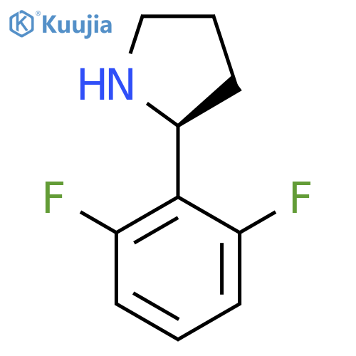 (2S)-2-(2,6-Difluorophenyl)pyrrolidine structure