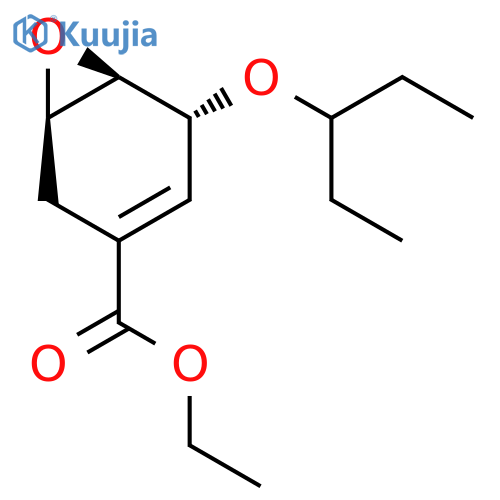 (1R,5R,6R)-rel-5-(1-Ethylpropoxy)-7-oxabicyclo4.1.0hept-3-ene-3-carboxylic Acid Ethyl Ester structure