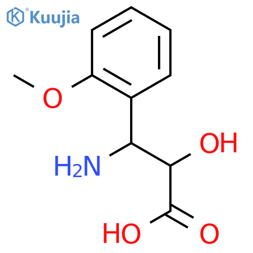 (2R,3R)-3-Amino-2-hydroxy-3-(2-methoxyphenyl)propanoic acid structure