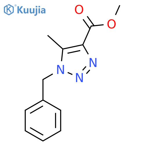 Methyl 1-benzyl-5-methyl-1H-1,2,3-triazole-4-carboxylate structure