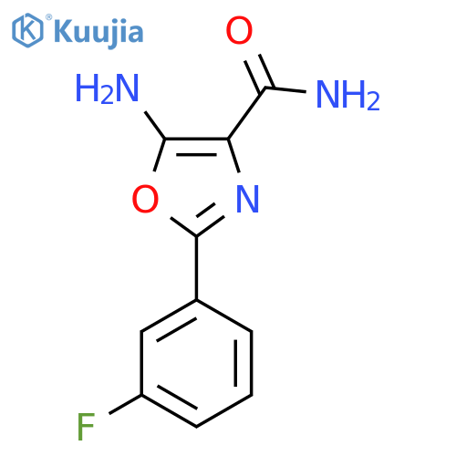 5-Amino-2-(3-fluorophenyl)-1,3-oxazole-4-carboxamide structure