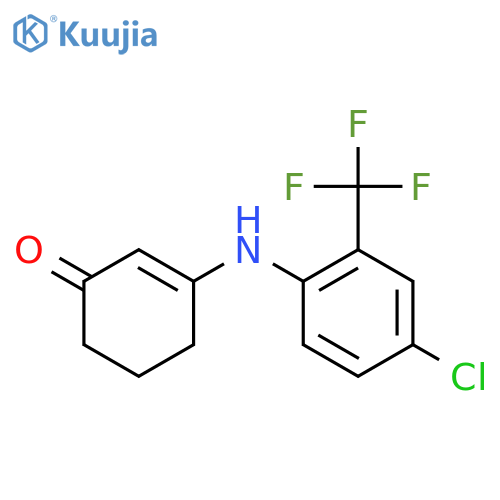 3-{4-Chloro-2-(trifluoromethyl)phenyl-amino}cyclohex-2-en-1-one structure