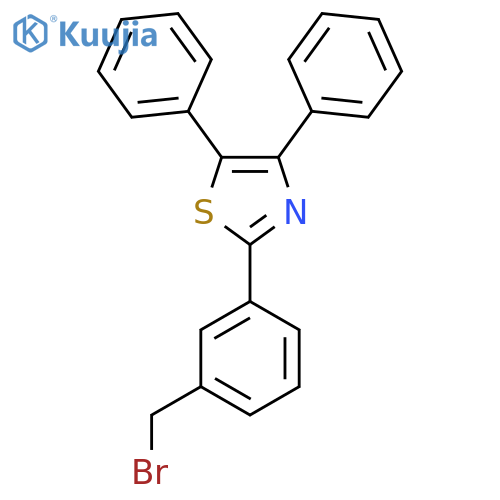 2-[3-(Bromomethyl)phenyl]-4,5-diphenylthiazole, 97% structure