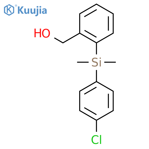 {2-(4-Chloro-phenyl)-dimethyl-silanyl-phenyl}-methanol structure