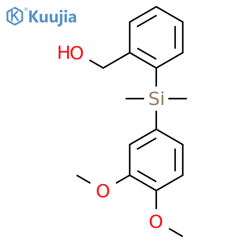 {2-(3,4-Dimethoxy-phenyl)-dimethyl-silanyl-phenyl}methanol structure