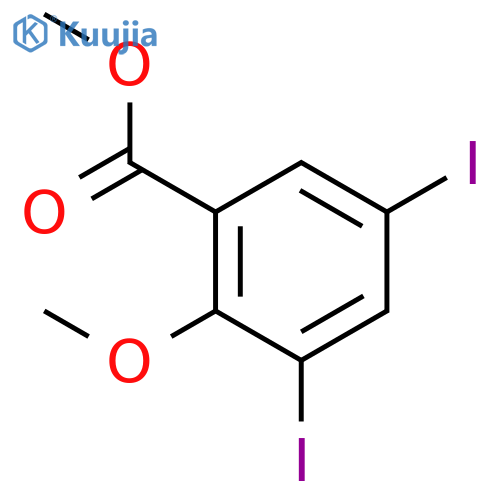 Methyl 3,5-diiodo-2-methoxybenzoate structure