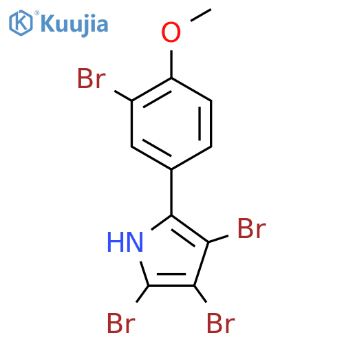 1H-Pyrrole, 2,3,4-tribromo-5-(3-bromo-4-methoxyphenyl)- structure