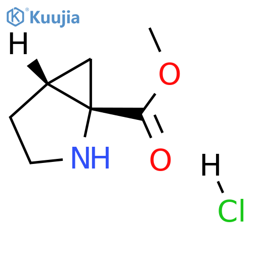 methyl (1S,5R)-2-azabicyclo[3.1.0]hexane-1-carboxylate;hydrochloride structure