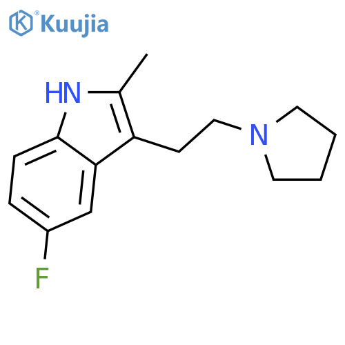5-Fluoro-2-methyl-3-(2-(pyrrolidin-1-yl)ethyl)-1H-indole structure