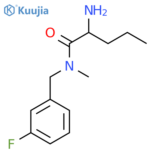 Pentanamide, 2-amino-N-[(3-fluorophenyl)methyl]-N-methyl- structure