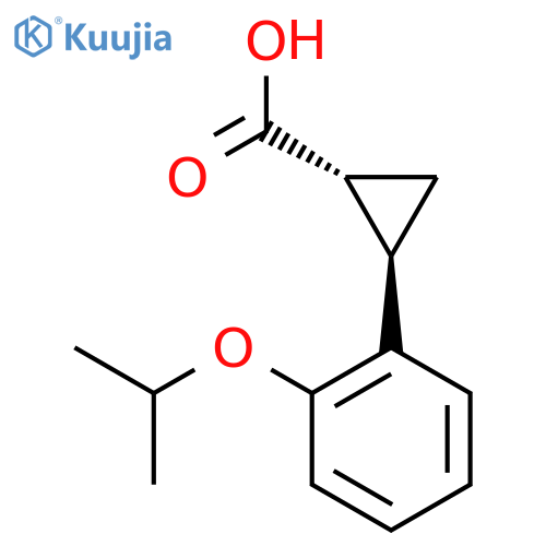 rac-(1R,2R)-2-2-(propan-2-yloxy)phenylcyclopropane-1-carboxylic acid structure