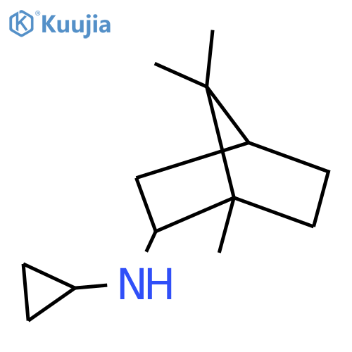 N-cyclopropyl-1,7,7-trimethyl-norbornan-2-amine structure