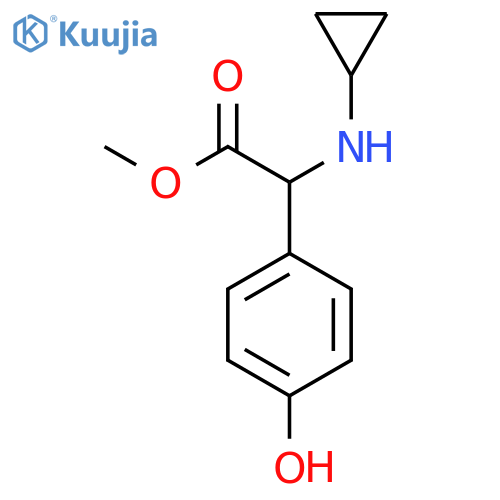 Methyl 2-(cyclopropylamino)-2-(4-hydroxyphenyl)acetate structure