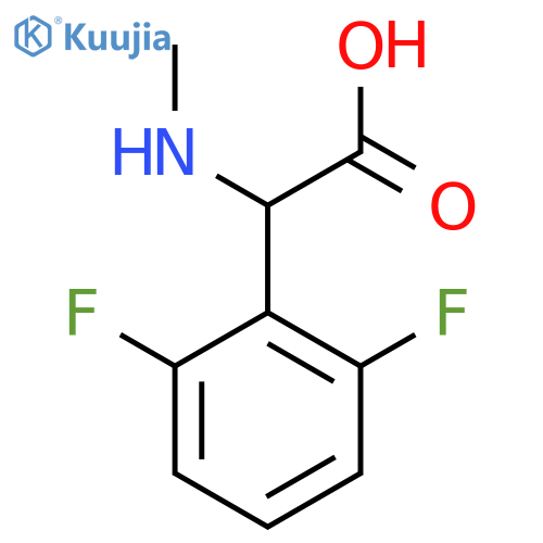 2-(2,6-Difluorophenyl)-2-(methylamino)acetic acid structure