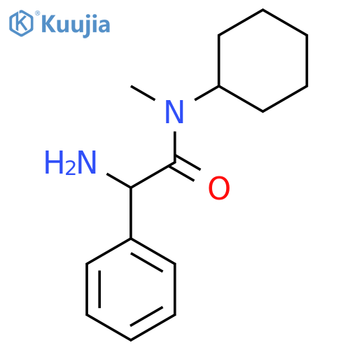 2-amino-N-cyclohexyl-N-methyl-2-phenylacetamide structure