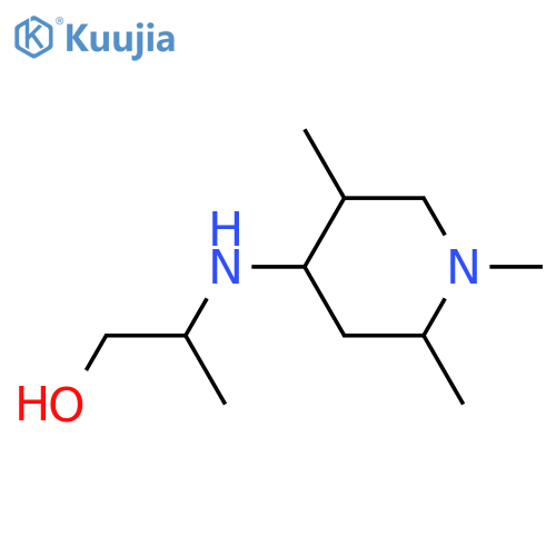 2-[(1,2,5-Trimethylpiperidin-4-yl)amino]propan-1-ol structure