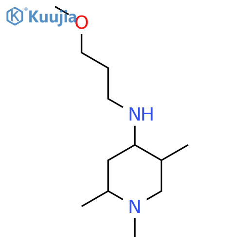N-(3-methoxypropyl)-1,2,5-trimethylpiperidin-4-amine structure