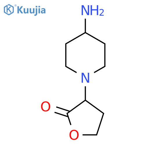 3-(4-aminopiperidin-1-yl)oxolan-2-one structure