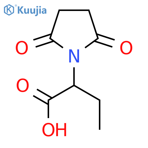 1-Pyrrolidineacetic acid, α-ethyl-2,5-dioxo- structure
