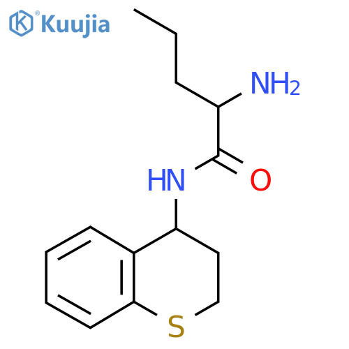 2-Amino-N-(3,4-dihydro-2H-1-benzothiopyran-4-YL)pentanamide structure