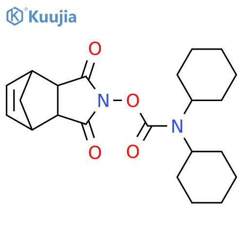 4,7-Methano-1H-isoindole-1,3(2H)-dione, 2-[[(dicyclohexylamino)carbonyl]oxy]-3a,4,7,7a-tetrahydro- (9CI) structure