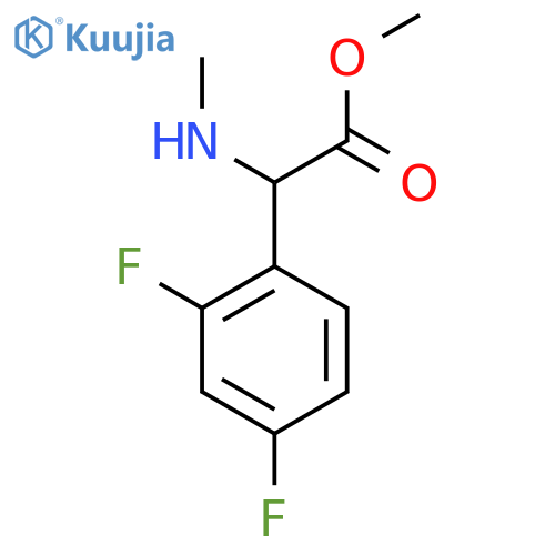 methyl 2-(2,4-difluorophenyl)-2-(methylamino)acetate structure