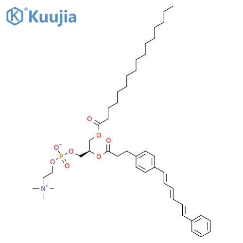 3,5,9-Trioxa-4-phosphapentacosan-1-aminium,4-hydroxy-N,N,N-trimethyl-10-oxo-7-[1-oxo-4-[4-(6-phenyl-1,3,5-hexatrien-1-yl)phenyl]butoxy]-,inner salt, 4-oxide, (7R)- structure