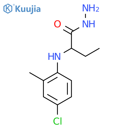 2-(4-Chloro-2-methylphenyl)aminobutanohydrazide structure
