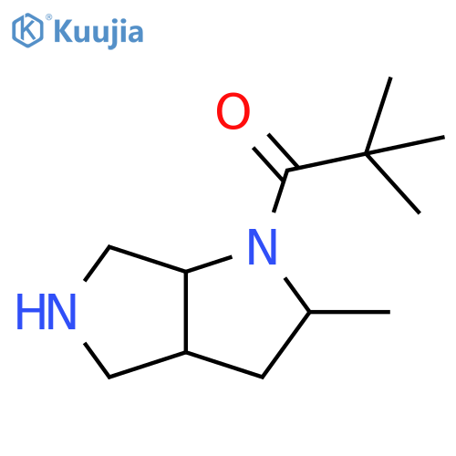 2,2-Dimethyl-1-{2-methyl-octahydropyrrolo2,3-cpyrrol-1-yl}propan-1-one structure