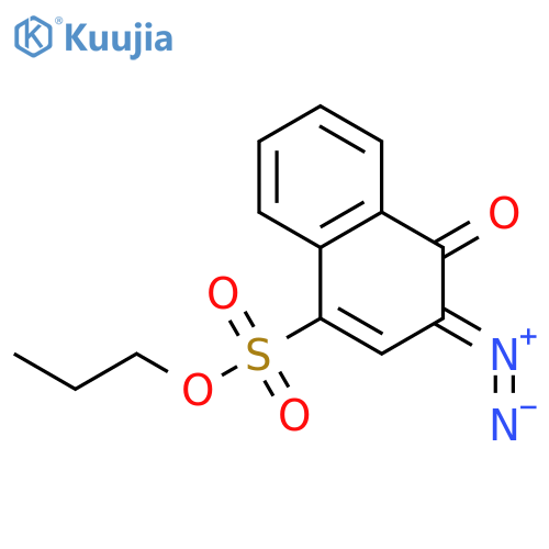 1-Naphthalenesulfonic acid, 3-diazo-3,4-dihydro-4-oxo-, propyl ester structure