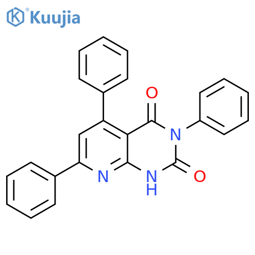Pyrido[2,3-d]pyrimidine-2,4(1H,3H)-dione, 3,5,7-triphenyl- structure