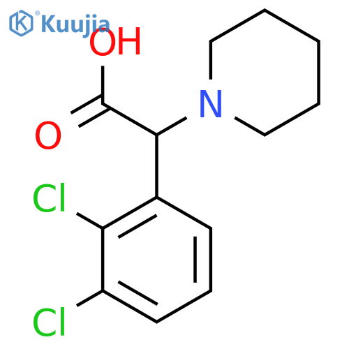 (2,3-Dichloro-phenyl)-piperidin-1-yl-acetic acid structure