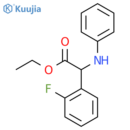 Ethyl 2-(2-fluorophenyl)-2-(phenylamino)acetate structure