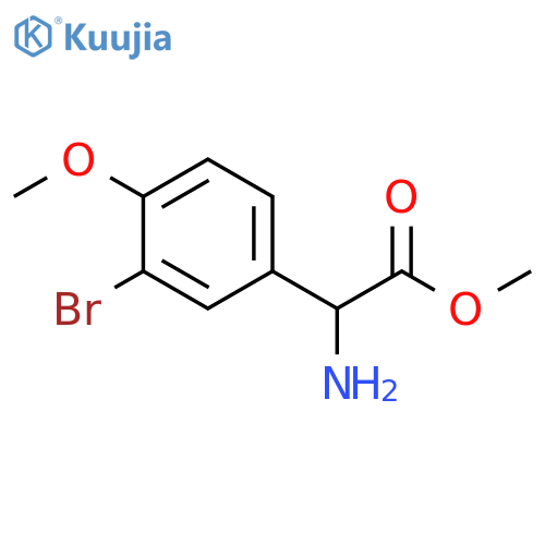 methyl 2-amino-2-(3-bromo-4-methoxyphenyl)acetate structure