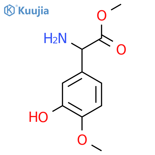 Methyl 2-amino-2-(3-hydroxy-4-methoxyphenyl)acetate structure