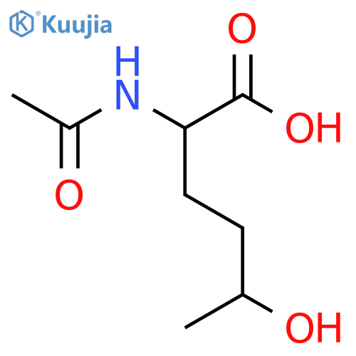 2-acetamido-5-hydroxyhexanoic acid structure