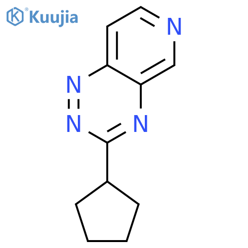Pyrido[3,4-e]-1,2,4-triazine,3-cyclopentyl- structure