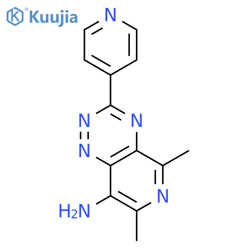 Pyrido[3,4-e]-1,2,4-triazin-8-amine,5,7-dimethyl-3-(4-pyridinyl)- structure