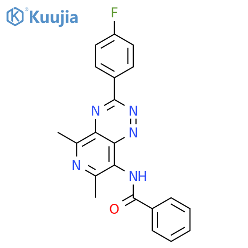 Benzamide,N-[3-(4-fluorophenyl)-5,7-dimethylpyrido[3,4-e]-1,2,4-triazin-8-yl]- structure